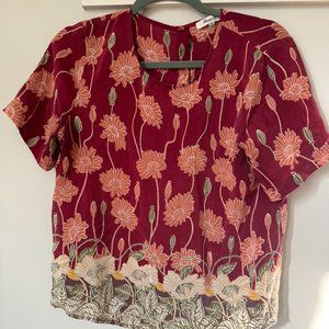 Madewell Floral Top - Medium